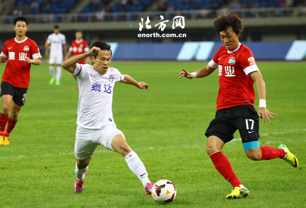 天津泰达战平，艰难取得一分